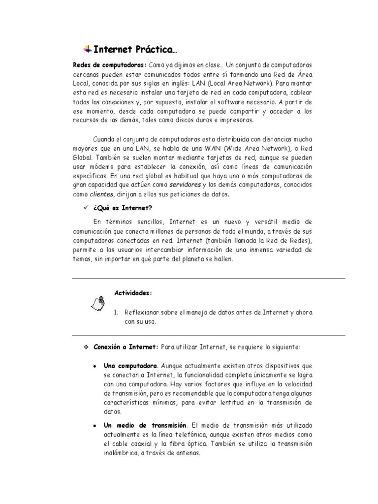 Internet Practica | PDF | Internet | Internet Y Web