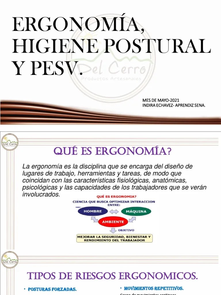 Ergonomia | PDF | Factores Humanos Y Ergonomía | Dolor Lumbar