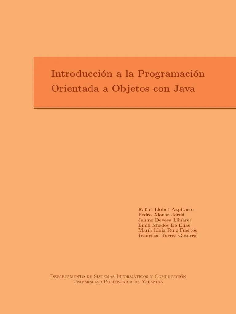 Programacion Java POO | PDF | Objeto (informática) | Programación ...