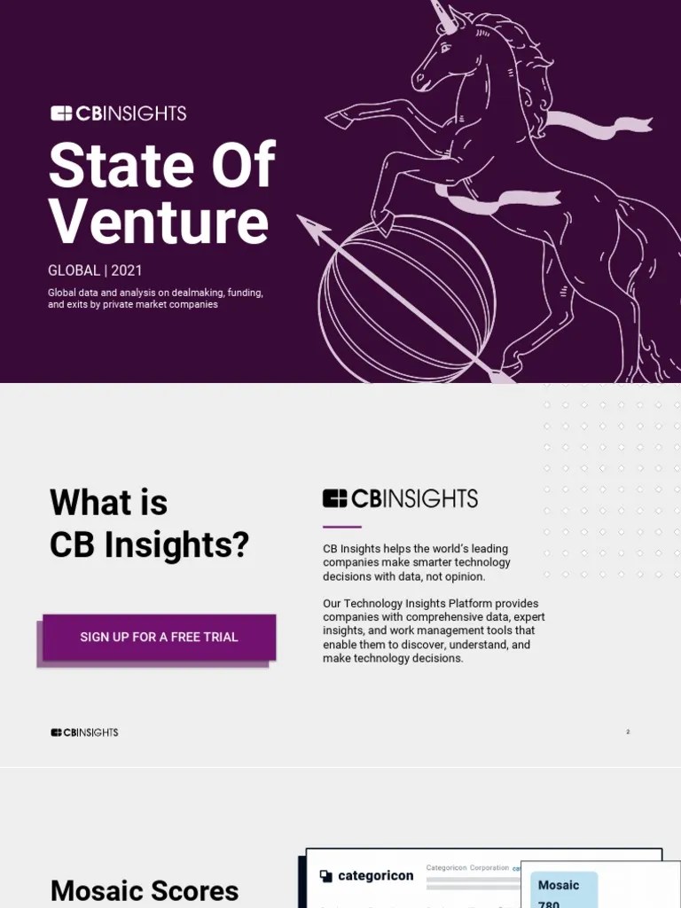 CB Insights Venture Report 2021 | PDF | Corporate Finance | Venture Capital