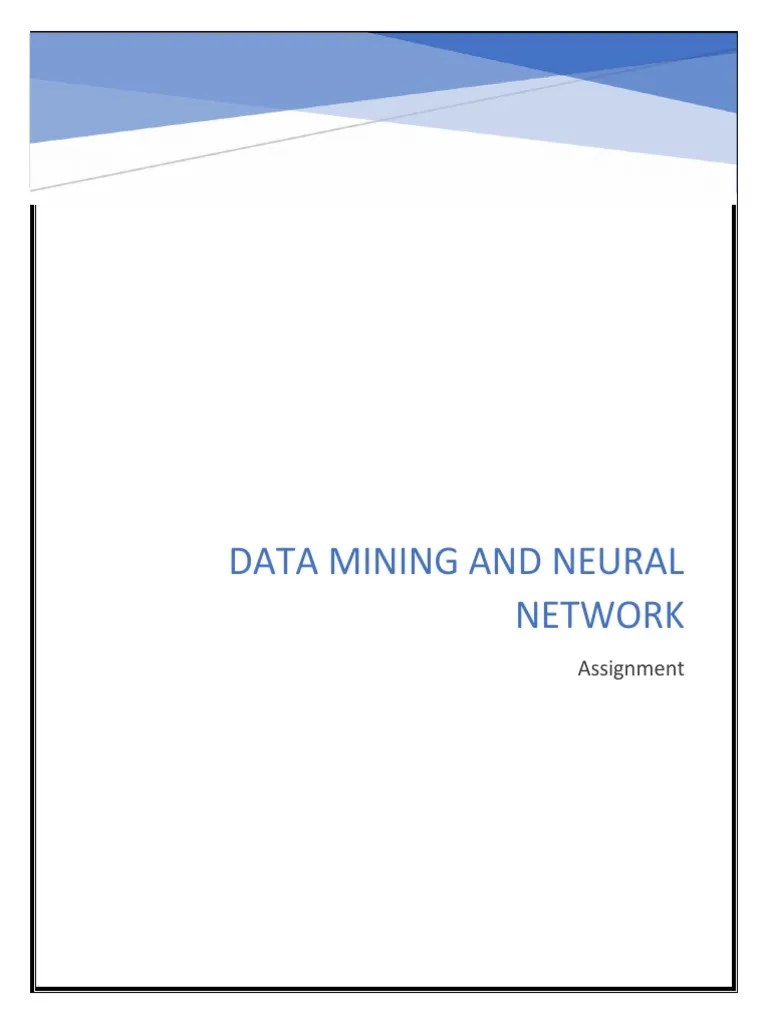 Data Mining And Neural Network | PDF | Errors And Residuals ...