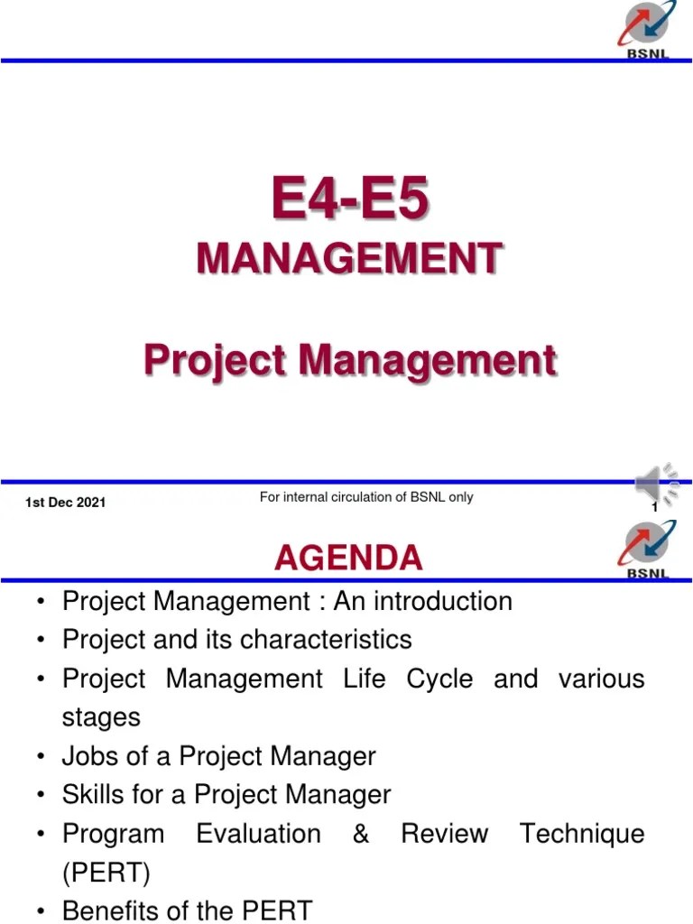 E4-E5 PPT Chapter 4. Project-Mangement | Download Free PDF | Project ...