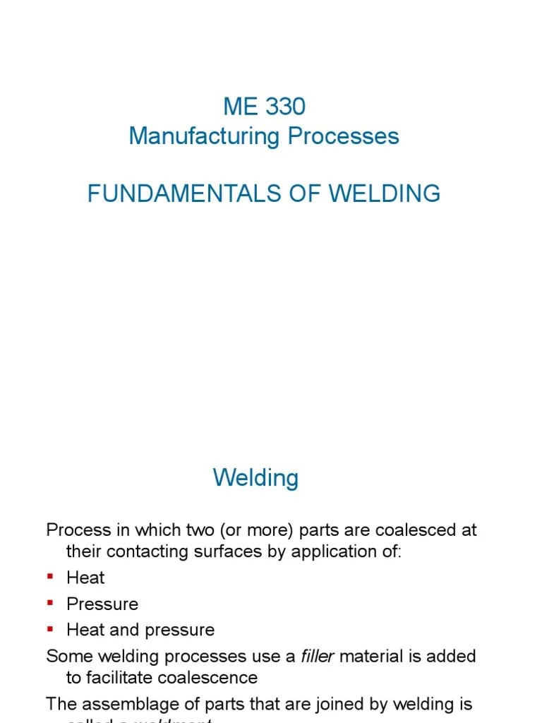 CH 29-Fundamentals Of Welding | Download Free PDF | Construction | Welding