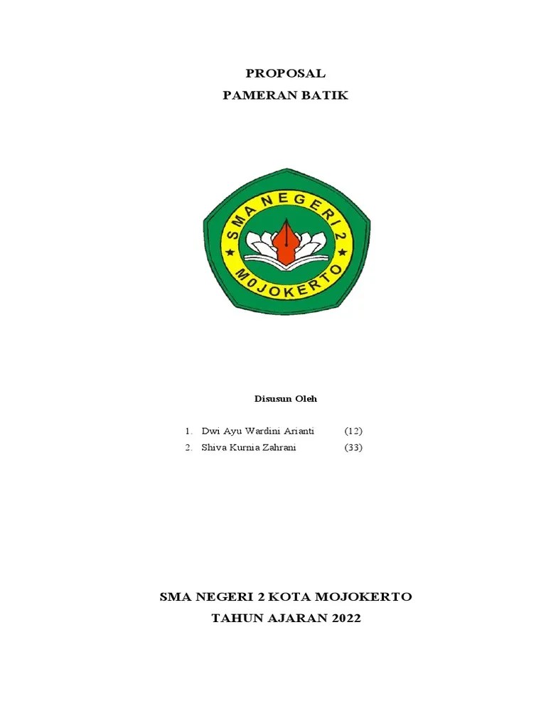 Proposal Pameran Batik: 1. Dwi Ayu Wardini Arianti (12) 2. Shiva Kurnia Zahrani | PDF