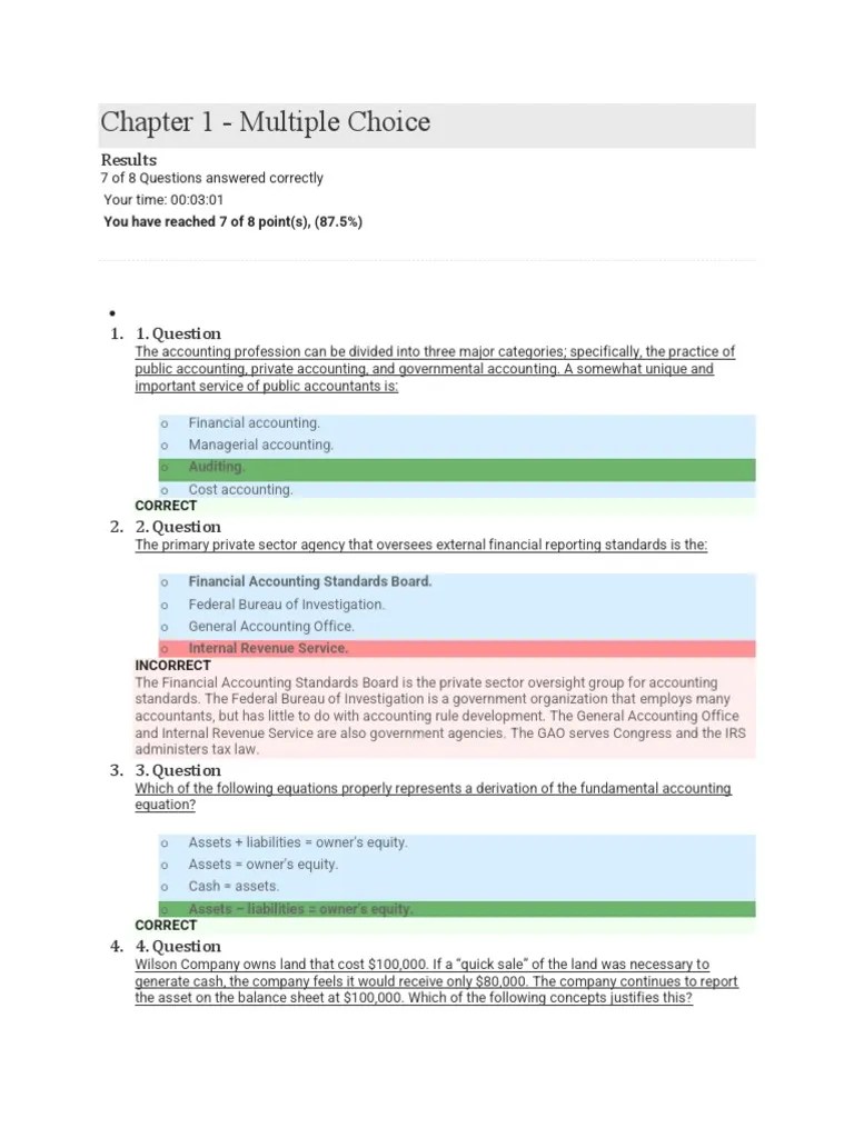 Chapter 1 | PDF | Financial Accounting | Equity (Finance)