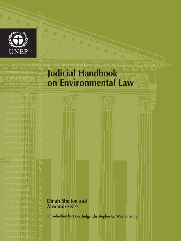Judicial Handbook In Environmental Law | PDF | Environmental Law | Environmental Protection