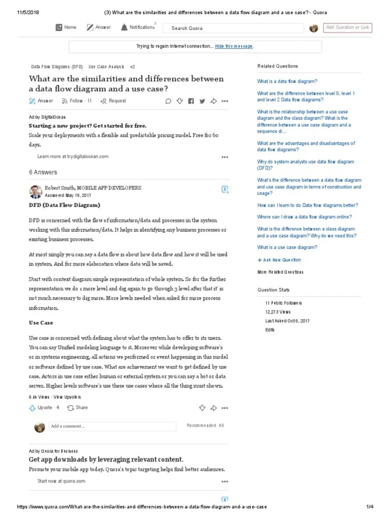 What Are The Similarities And Differences Between A Data Flow Diagram ...