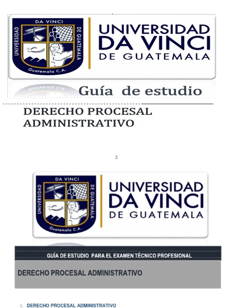 Guía Derecho Procesal Administrativo Desarrollada PDF | PDF | Ley Procesal | Ley Administrativa
