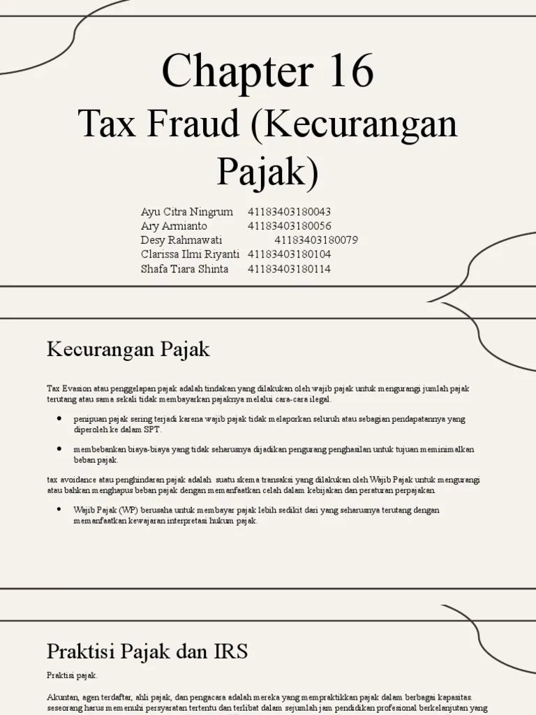 Tax Fraud | PDF