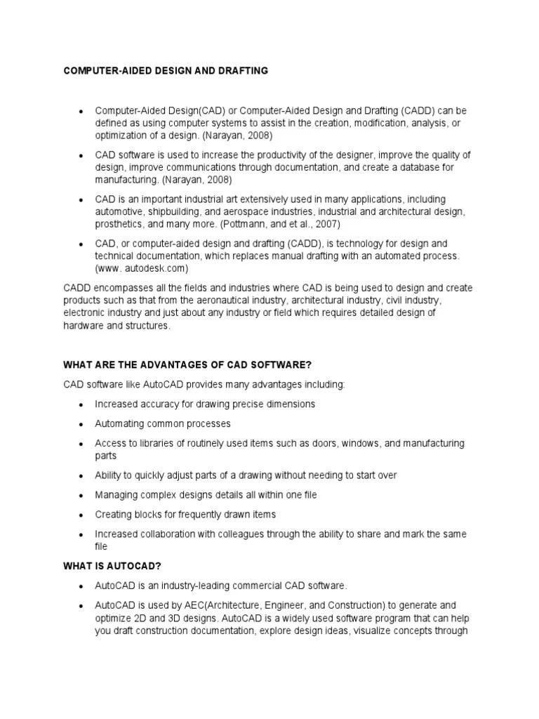 GUIDE TO AUTOCAD BASICS 2d Planning | PDF | Computer Aided Design | 3 D ...