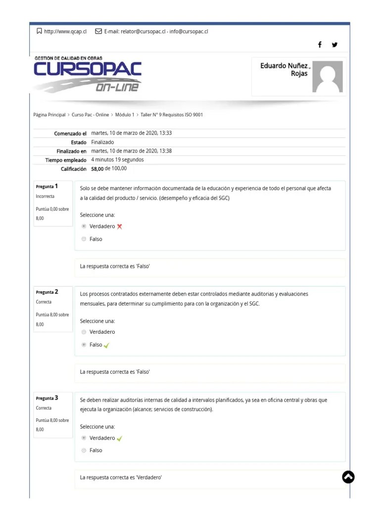 Taller #9 Requisitos ISO 9001 | PDF | Business