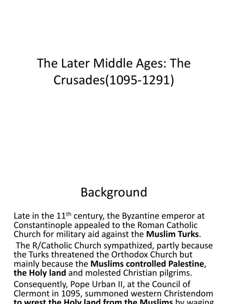 The Crusades - Textbook | PDF | Crusades | Serfdom