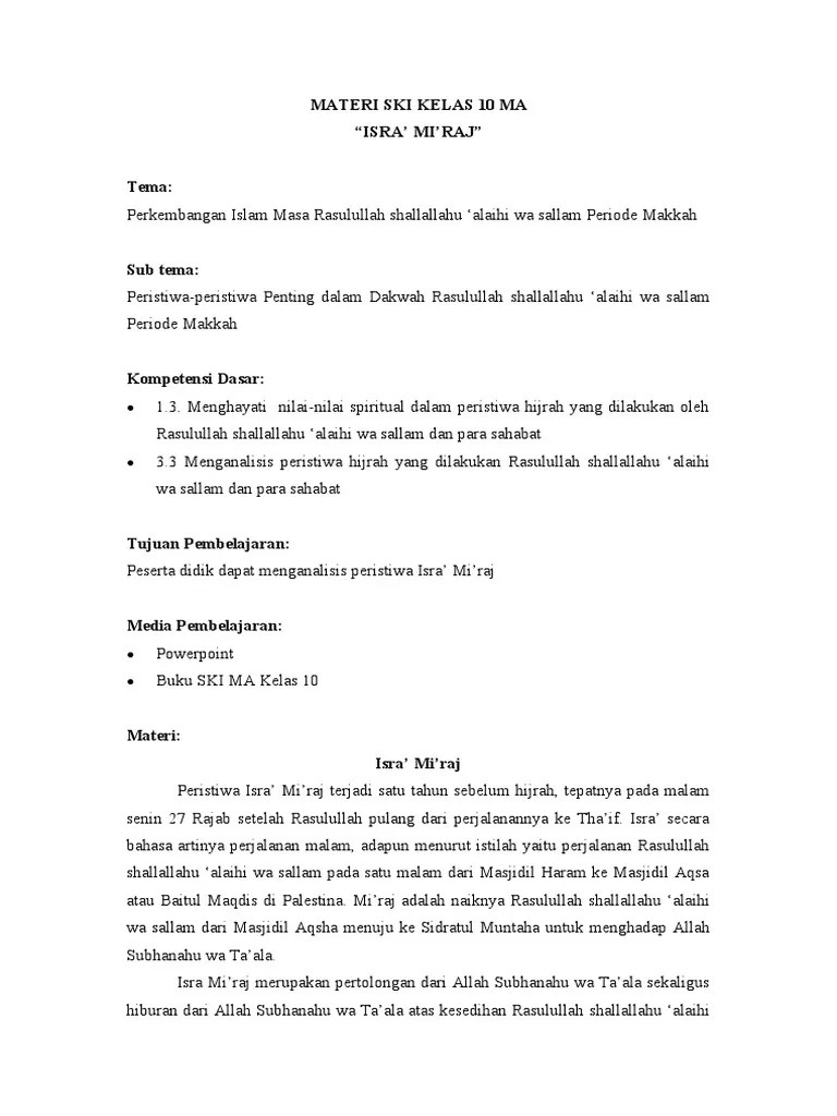 Materi Ski Kelas 10 Ma | PDF