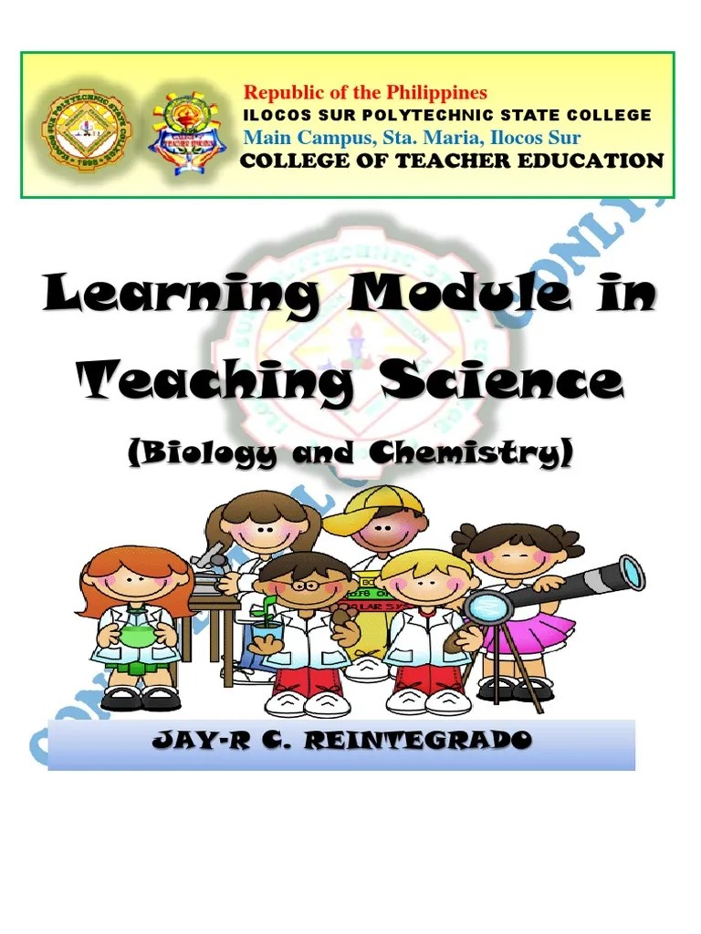 Learning Module In Teaching Science: (Biology And Chemistry) | PDF ...