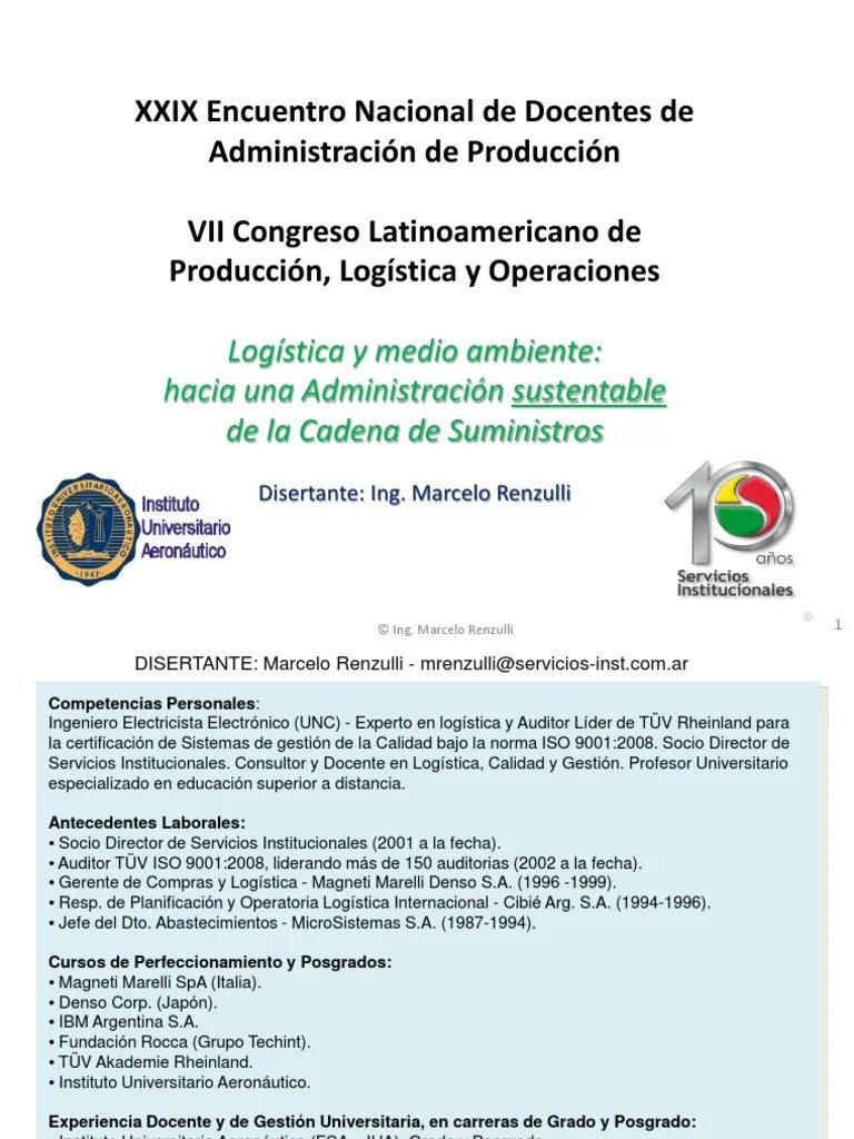 Sustentabilidad Logistica | Descargar Gratis PDF | Gestión De La Cadena ...