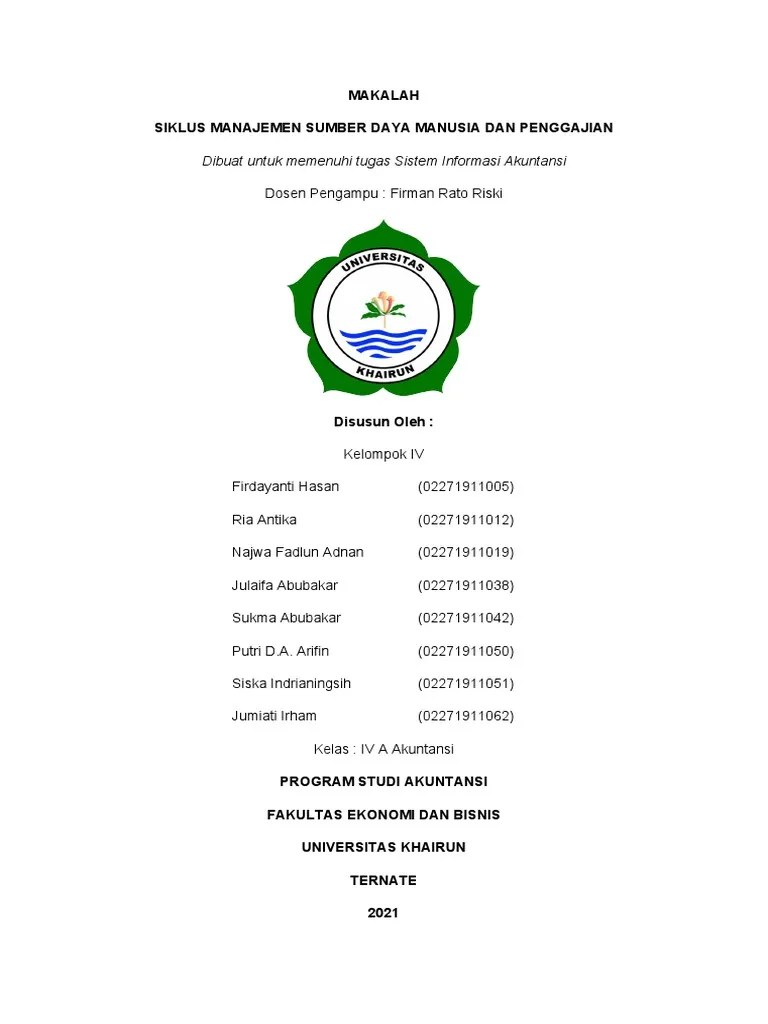 SIKLUS MSDM DAN PENGGAJIAN | PDF