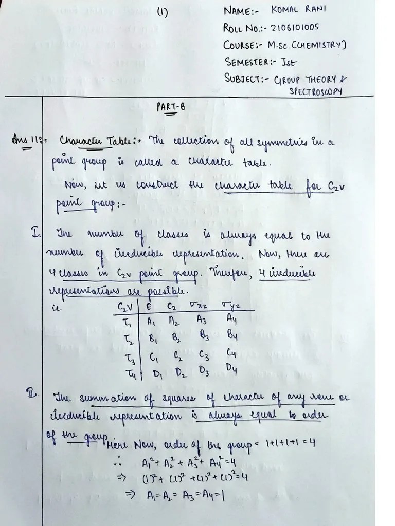 Group Theory & Spectros | PDF