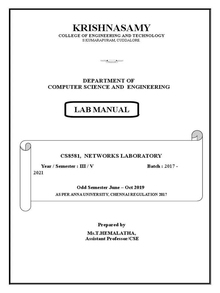 Computer Network Lab | PDF | Transmission Control Protocol | Computer ...