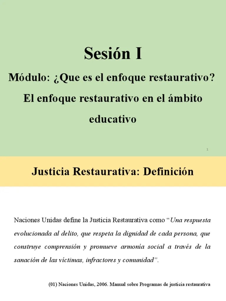 Diapositivas Para Exponer Circulos Restaurativos | PDF | Las Emociones | La Justicia Restaurativa