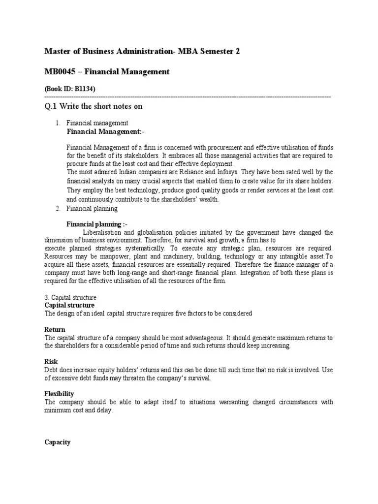 SMU 2Nd Sem Assignment 45 | PDF | Business