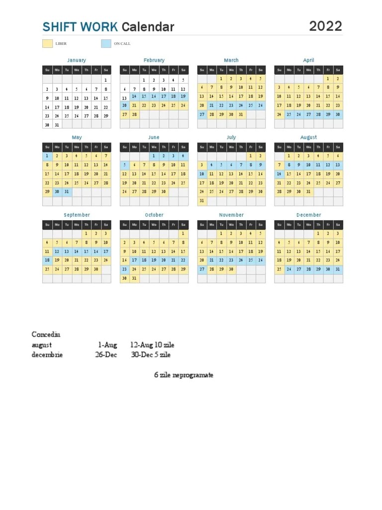 Calendar on call