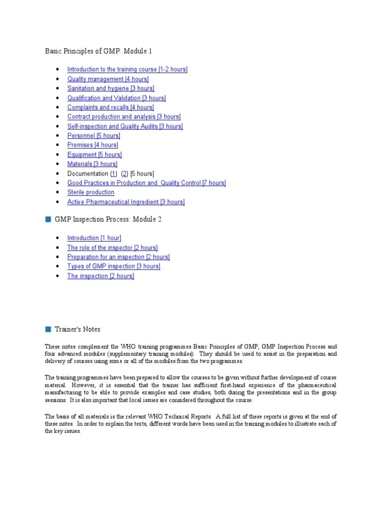 Basic Principles Of GMP | PDF | Cognition