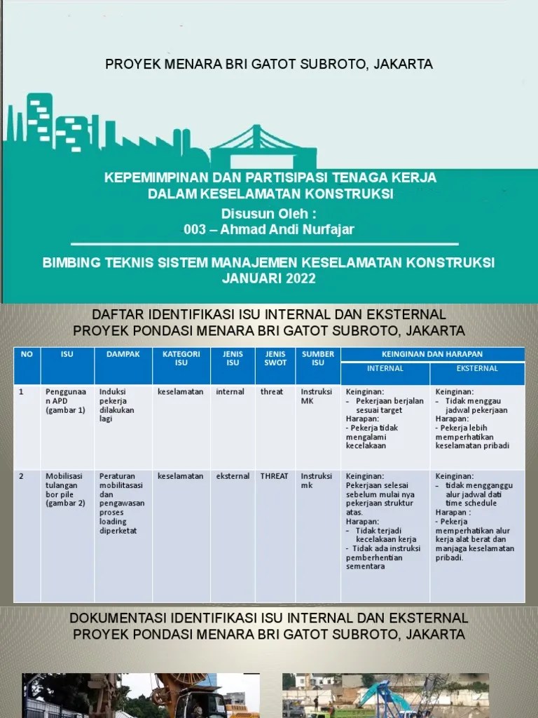 003 - AHMAD ANDI NURFAJAR - Tipe A - PROYEK MENARA BRI GATOT SUBROTO, JAKARTA | PDF