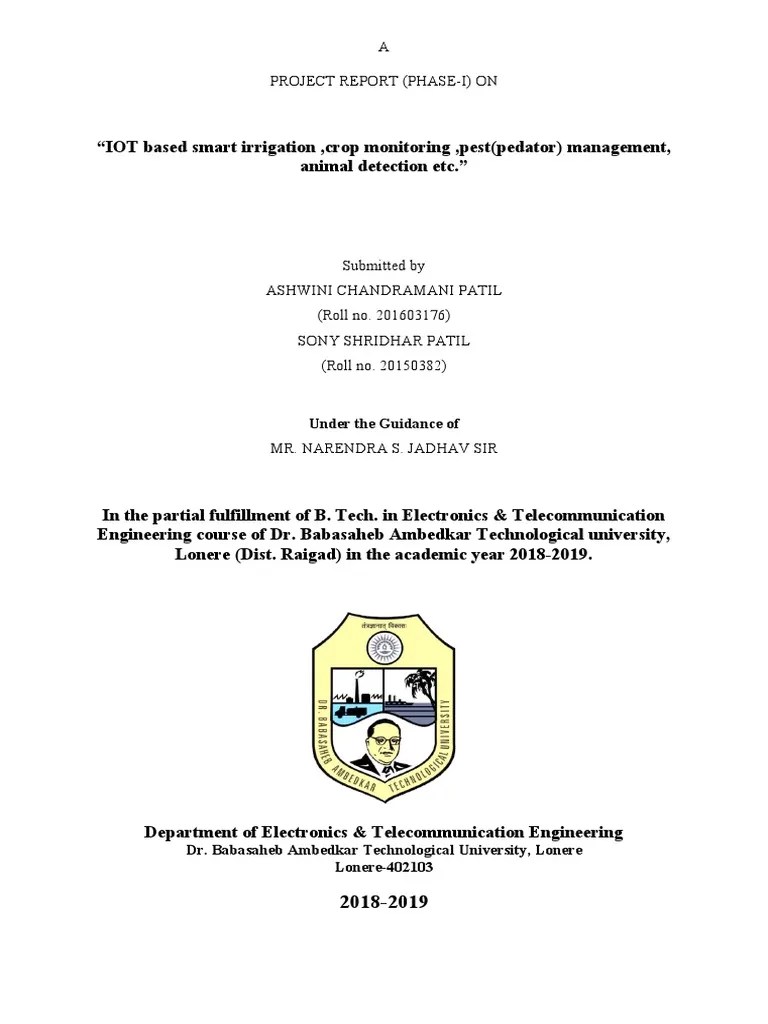 Iot Based Smart Irrigation System | PDF | Arduino | Android (Operating ...