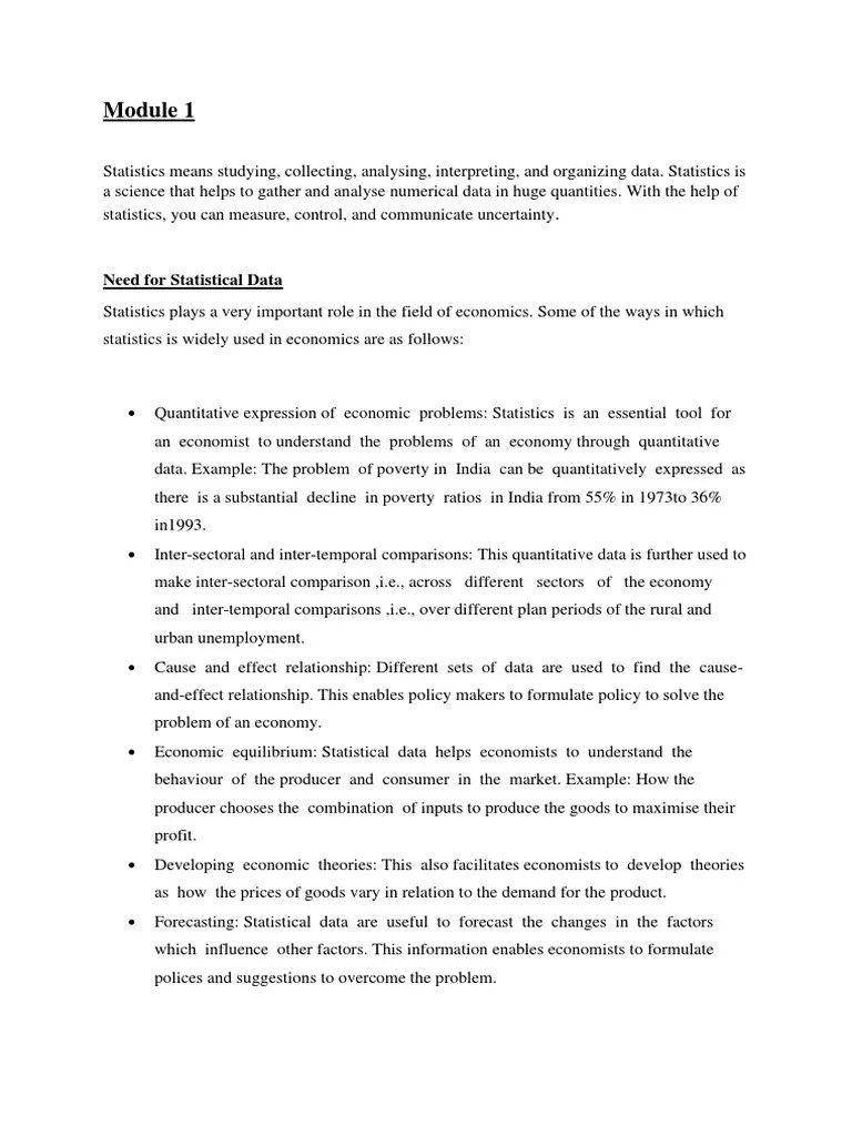 Module 1.economics | PDF | Economics | Labour Economics