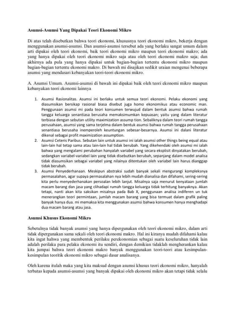 Asumsi Utiliti | PDF