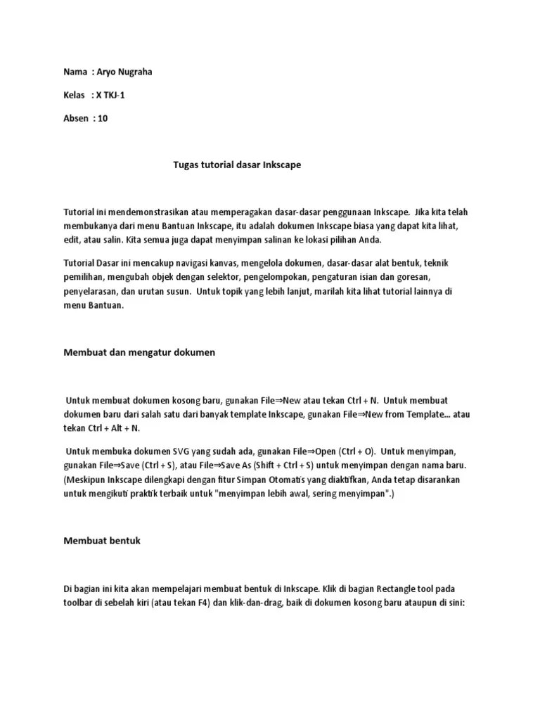 Dasar Inkscape | PDF