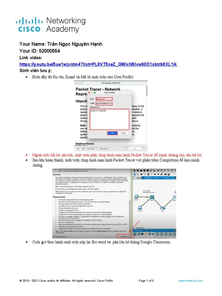 1.4.7 Packet Tracer - Configure Router Interfaces | PDF | I Pv6 ...