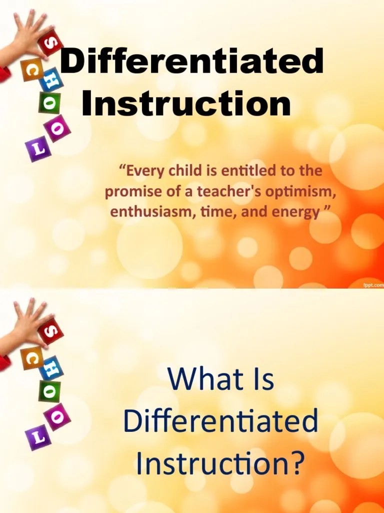 An In-Depth Look At Differentiated Instruction: Tailoring Teaching To ...