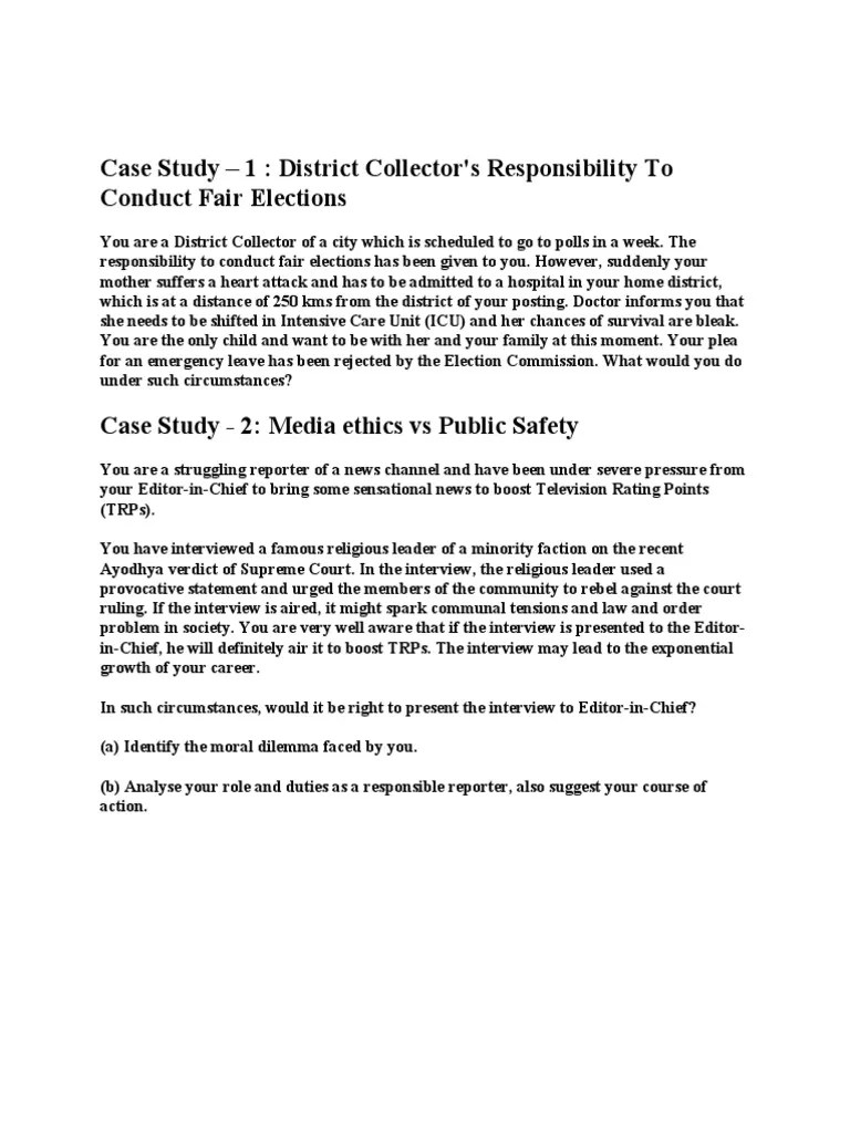 Ethics Case Study | PDF | Lynching