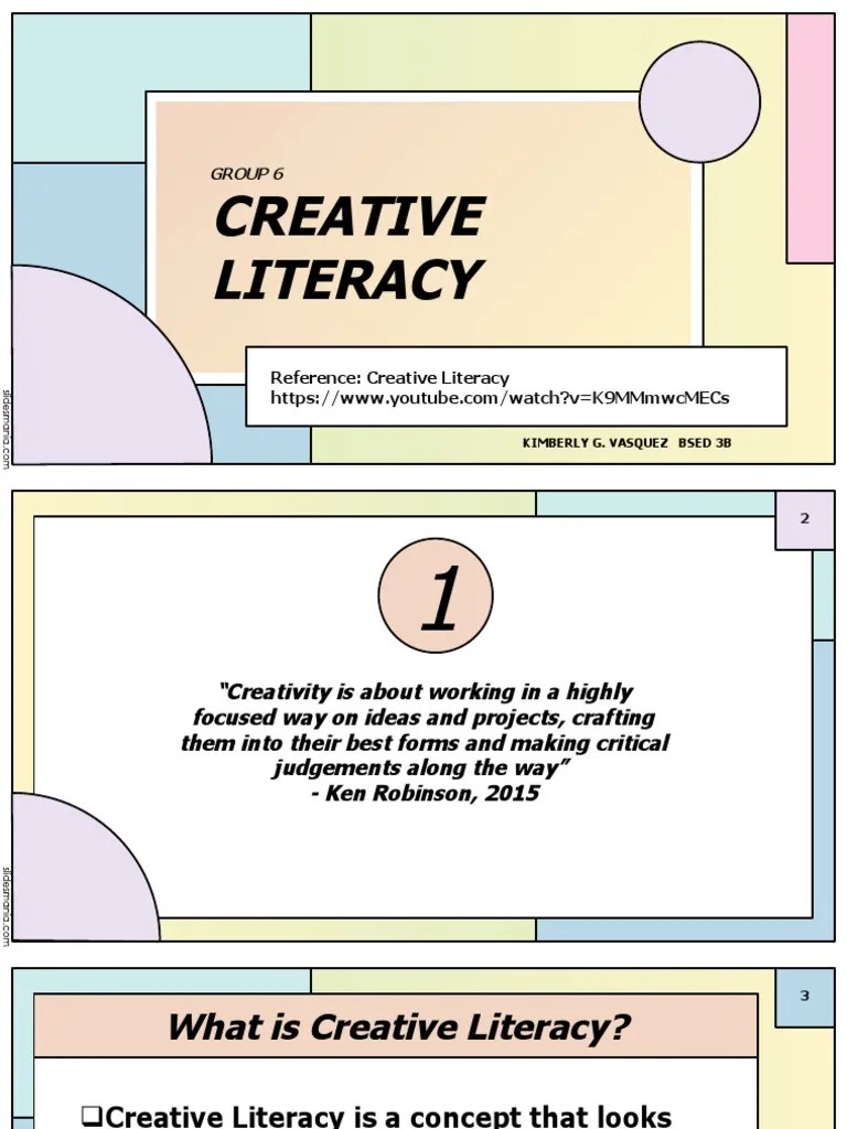 Creative Literacy | PDF | Literacy | Aesthetics