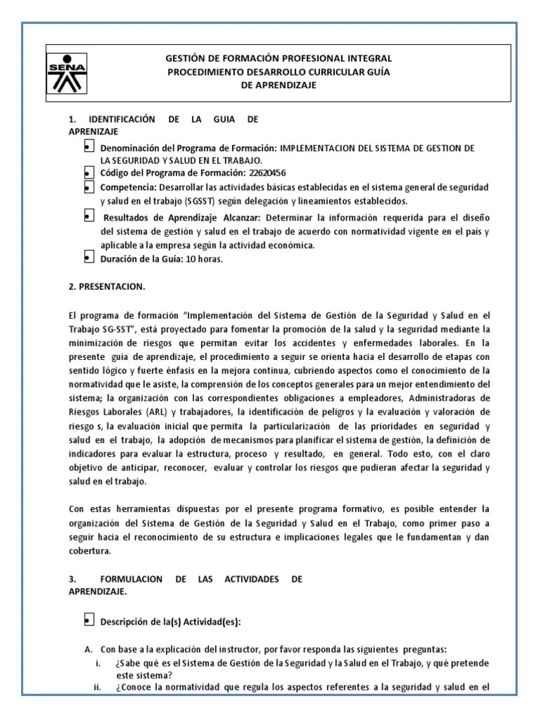 Guia De Aprendizaje 1. | PDF | Evaluación | Aprendizaje