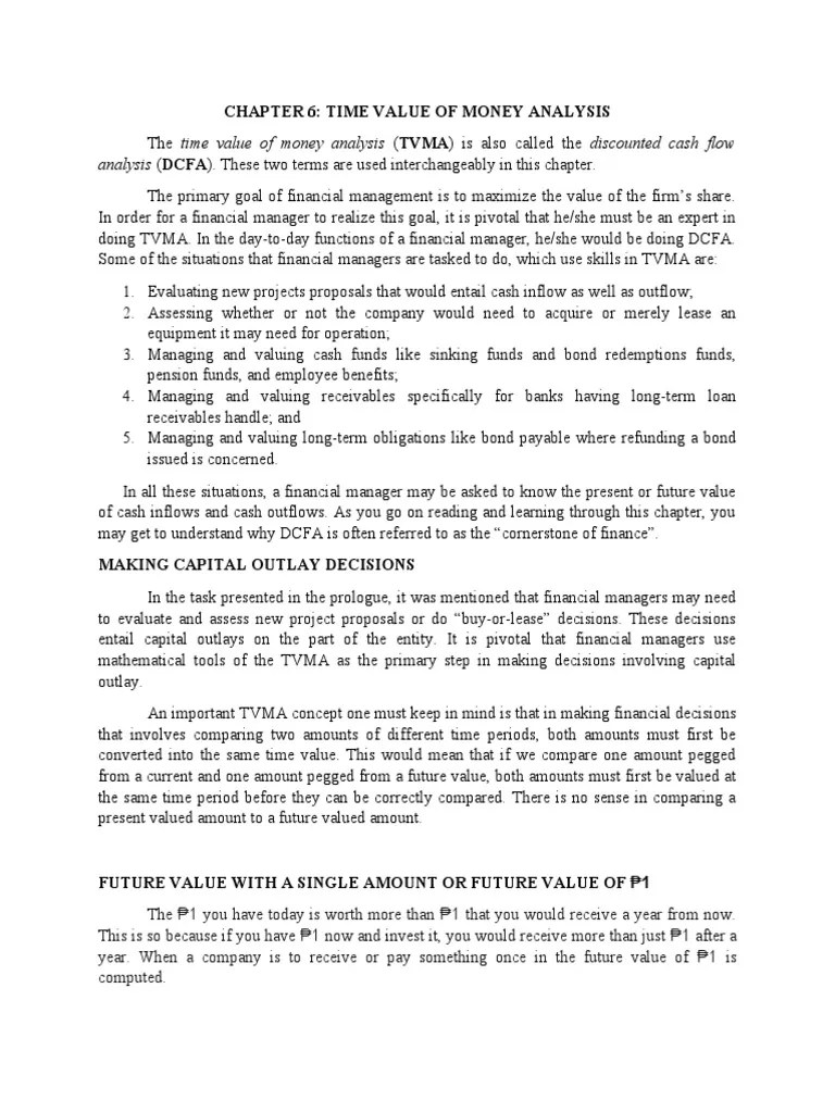 CHAPTER 6 Module Financial Management | PDF | Present Value | Interest
