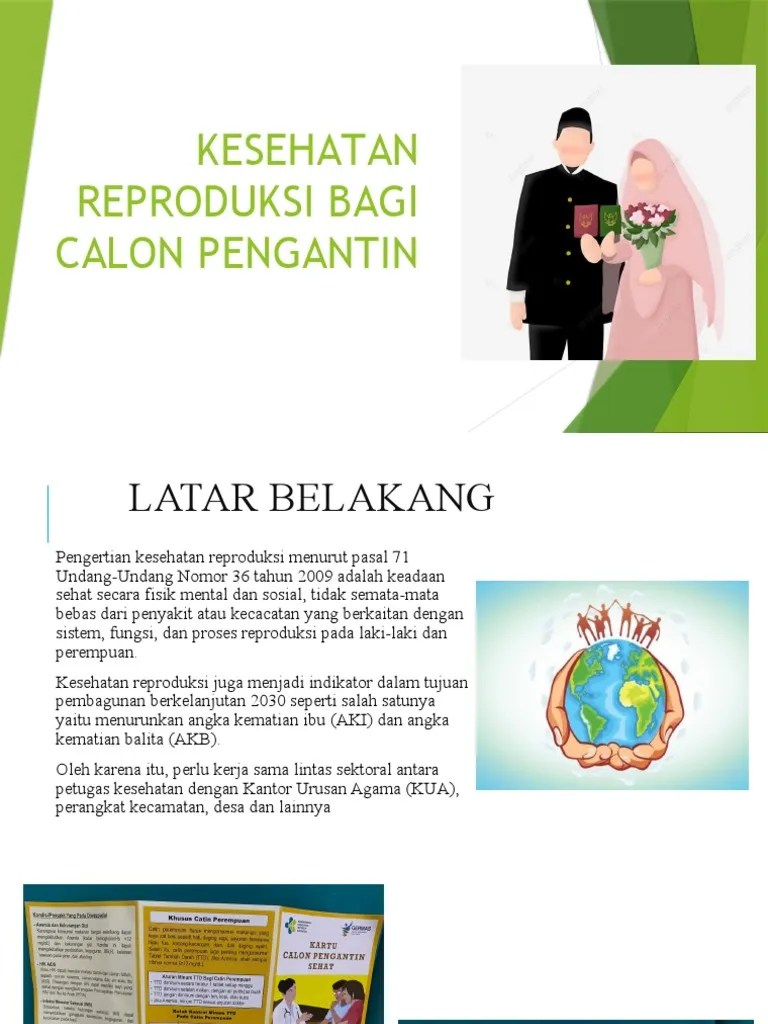 Kesehatan Reproduksi Bagi Calon Pengantin | PDF