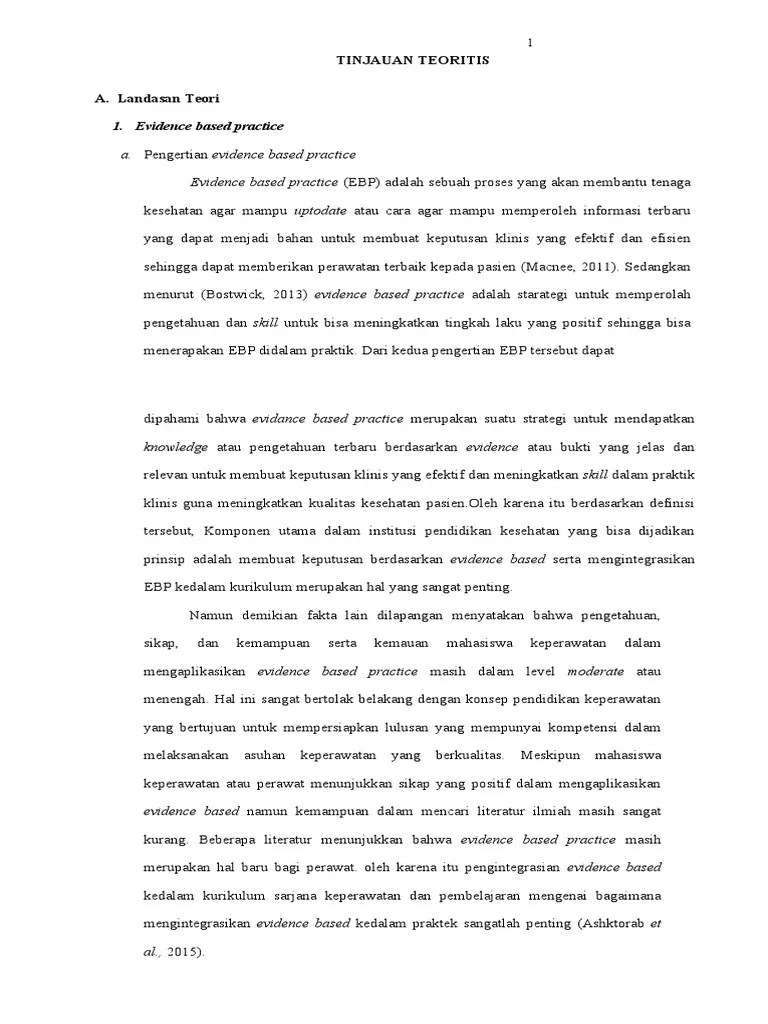 Evidence Based Practice Dalam Keperawatan Maternitas | PDF