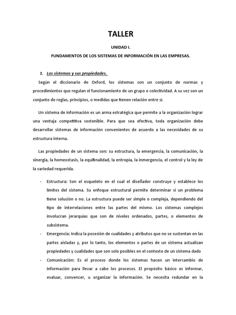Fundamentos De Los Sistemas De Información En Las Empresas | PDF ...