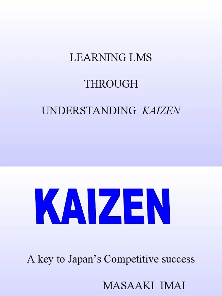 Understanding Kaizen: A Key To Japan's Competitive Success | PDF | Lean Manufacturing | Innovation