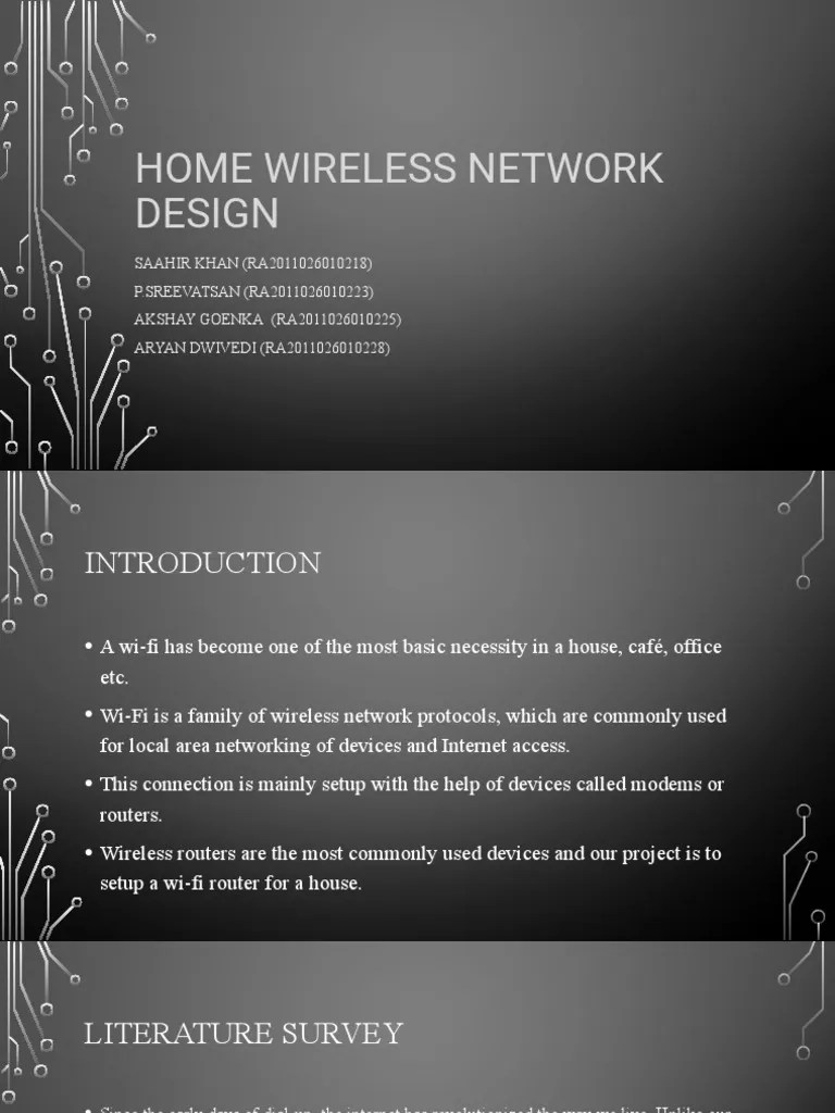 Home Wireless Network Design | PDF | Computer Network | Wi Fi