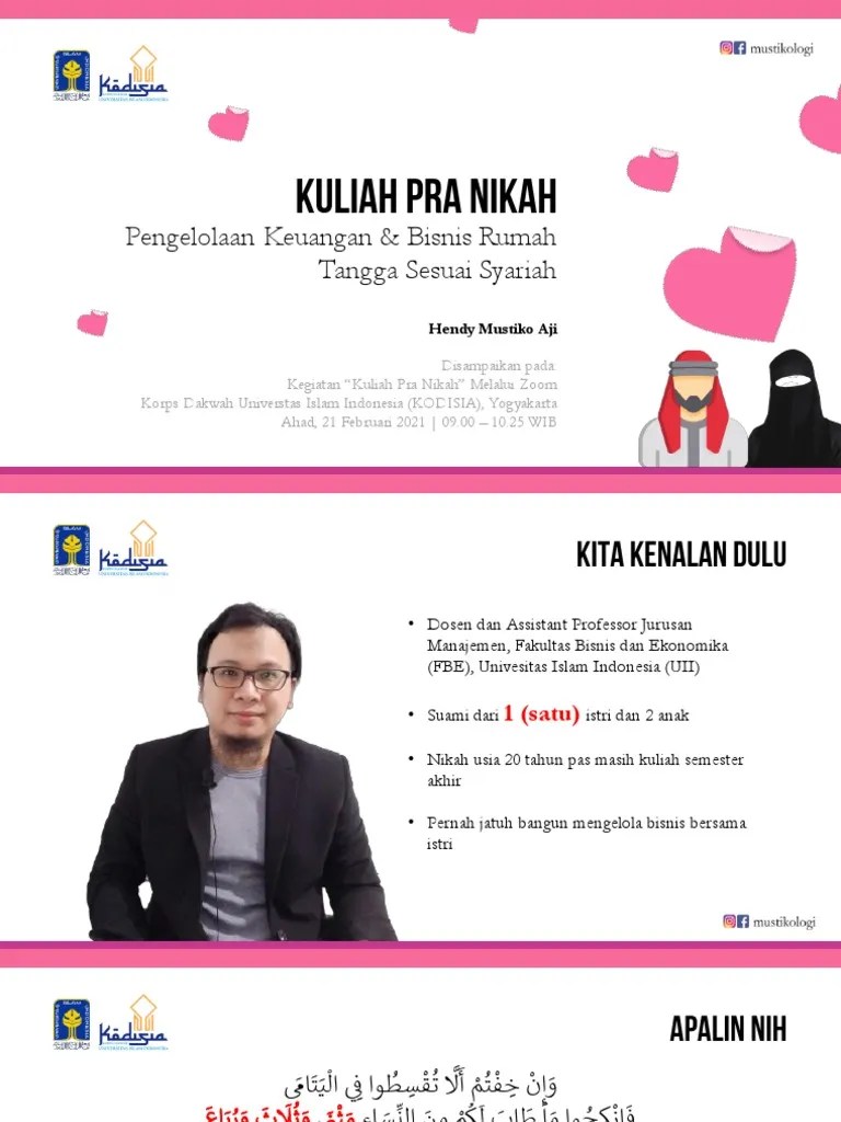Materi Kuliah Pra Nikah | PDF