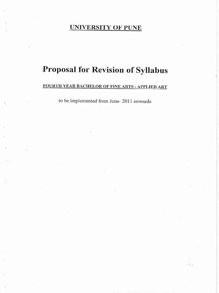 Fourth Year BFA Applied Art | PDF