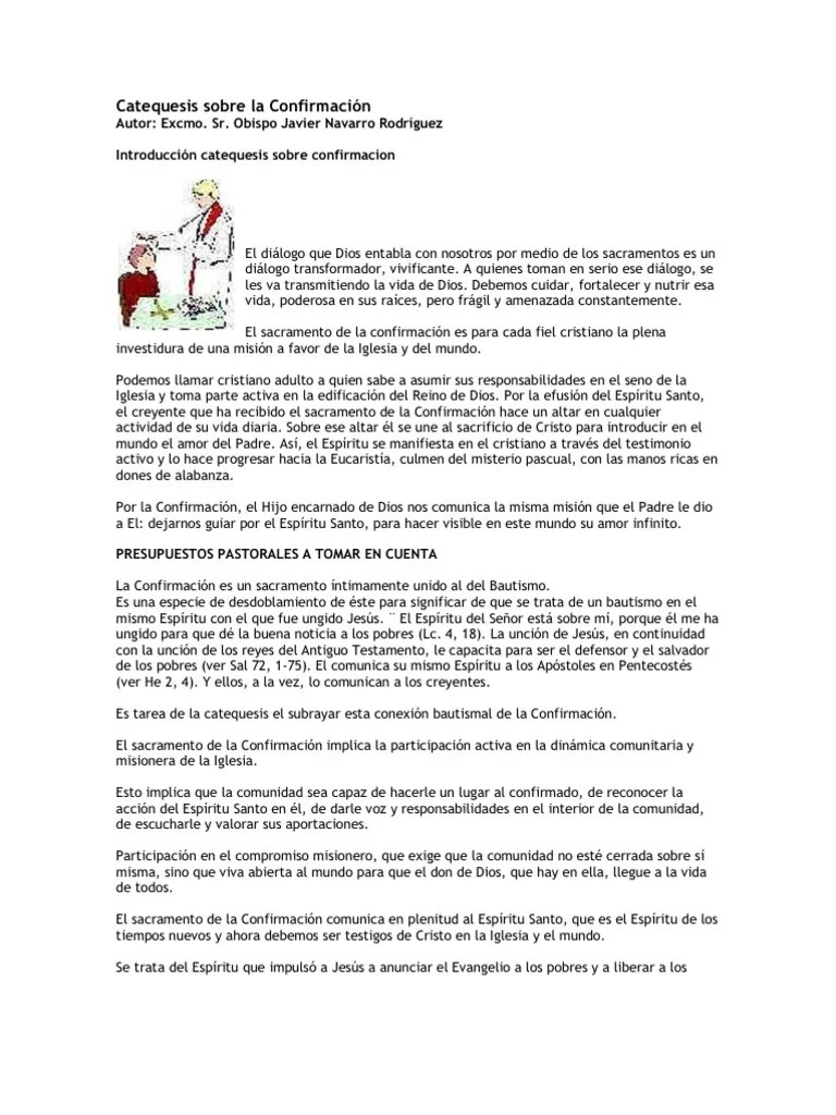 Breve Catequesis Sobre La Confirmaci N Pdf Confirmaci N Sacramentos - Download Amazing Space Texture | Retina