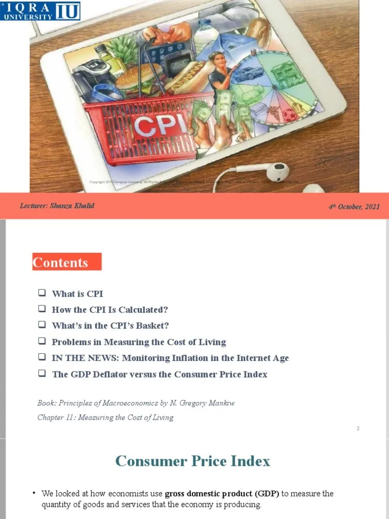 Macroeconomics Lecture Chapter 11 Measuring Cost Of Living | PDF ...