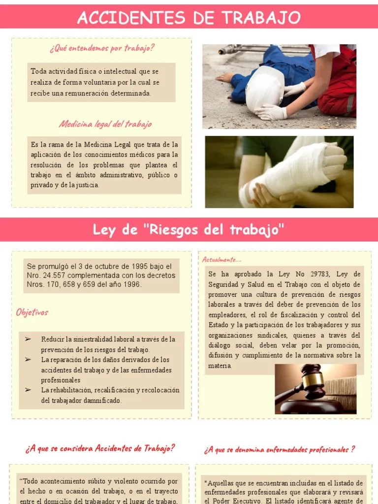 Accidentes De Trabajo Y Enfermedades Ocupacionales | PDF | Trastorno Mental | Herida