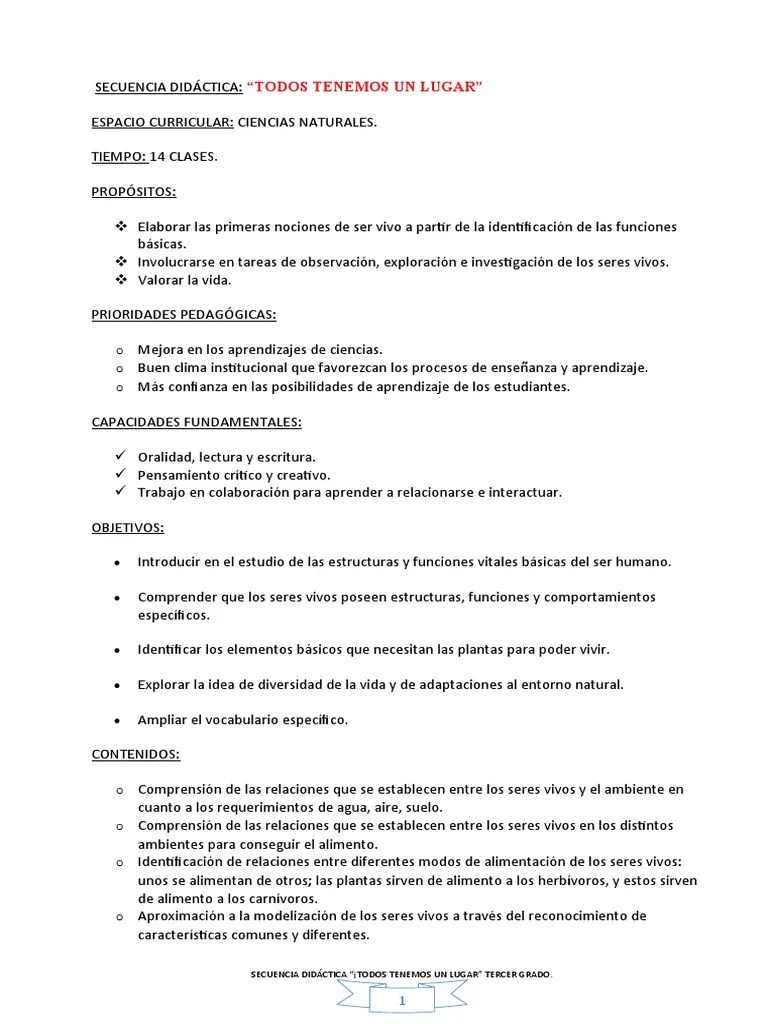 2 - Los Seres Vivos - Docx Versión 1 | PDF | Ecosistema | Aprendizaje