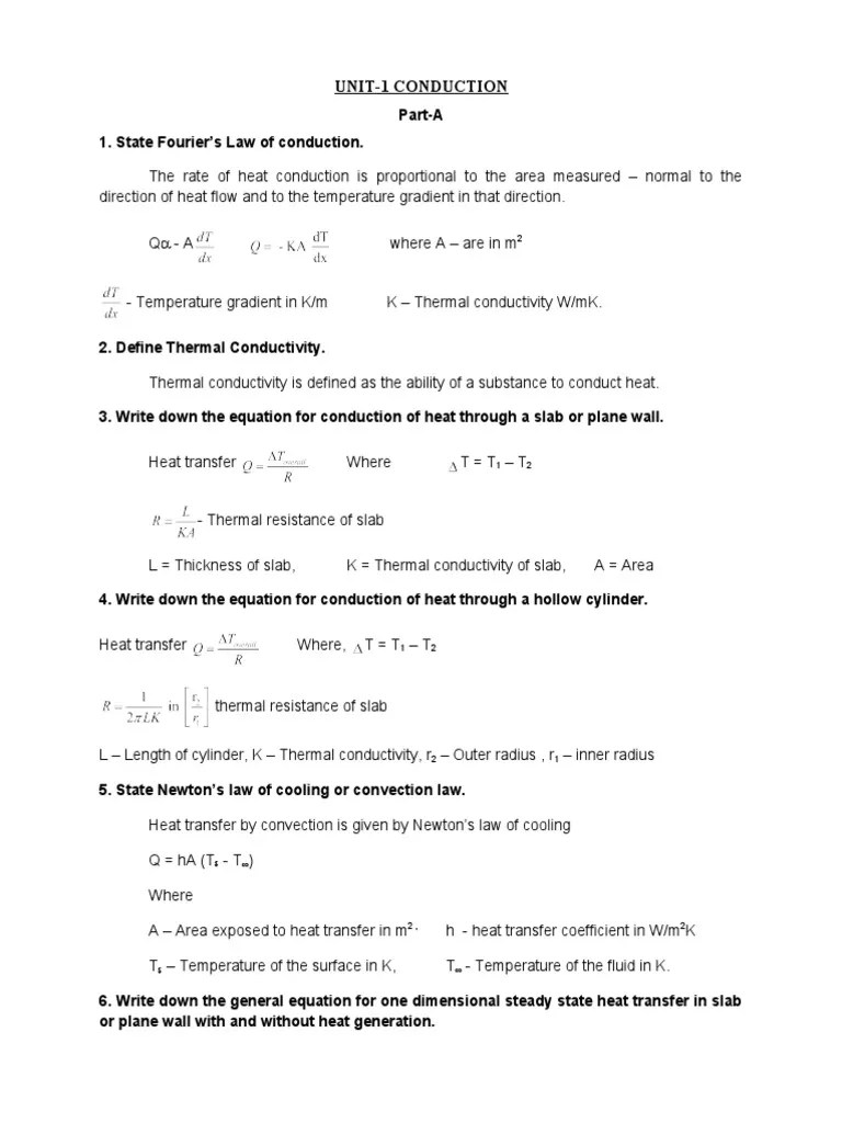 HMT 2marks | PDF | Boundary Layer | Heat Exchanger