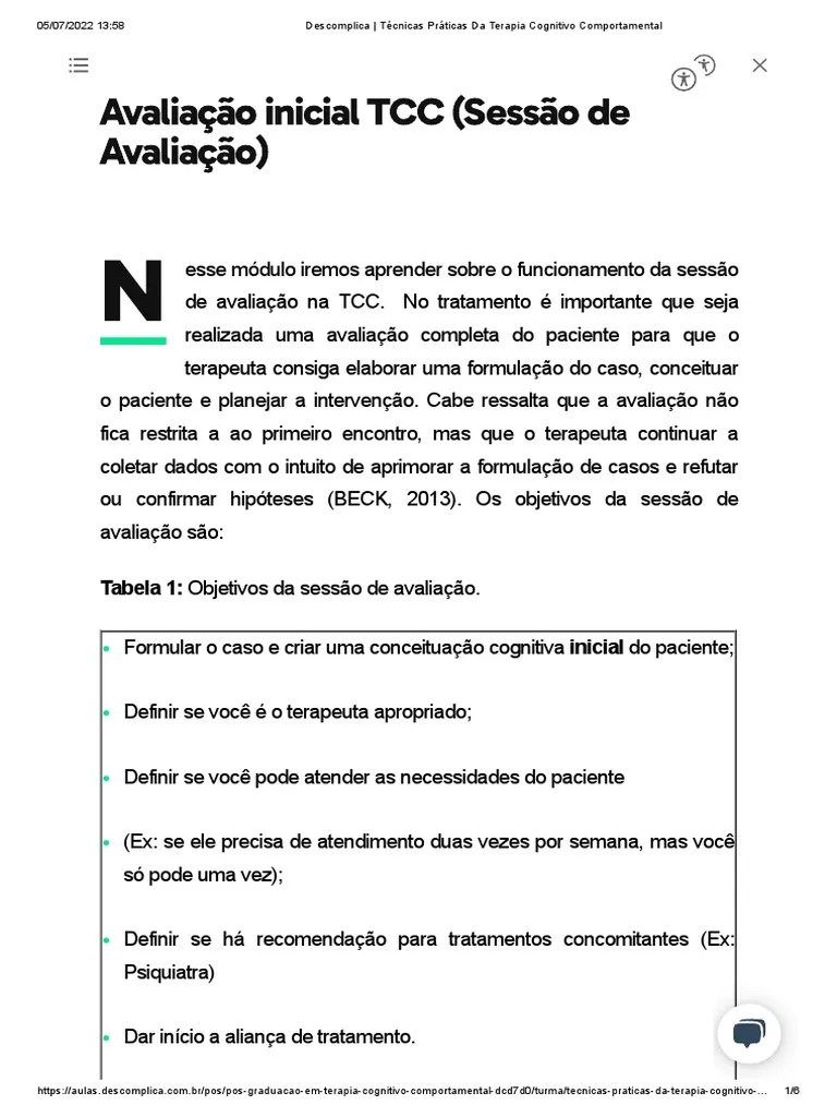 Técnicas Práticas Da Terapia Cognitivo Comportamental | PDF | Terapia Cognitiva Comportamental ...
